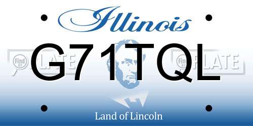G71TQL Illinois License Plate