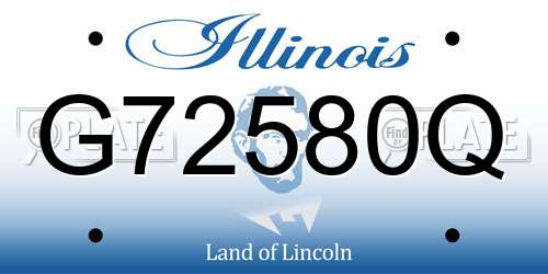 G72580Q Illinois License Plate