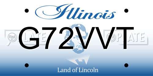 G72VVT Illinois License Plate