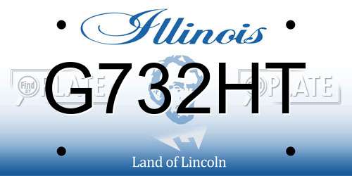 G732HT Illinois License Plate
