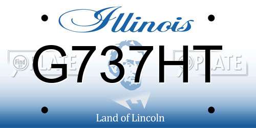 G737HT Illinois License Plate