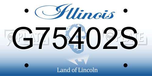 G75402S Illinois License Plate