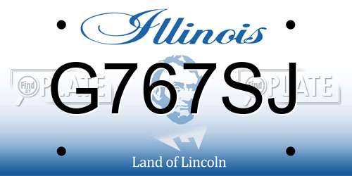 G767SJ Illinois License Plate