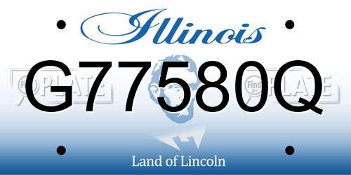 G77580Q Illinois License Plate