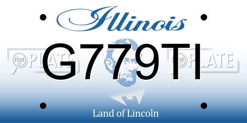 G779TI Illinois License Plate