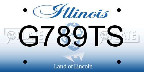 G789TS Illinois License Plate