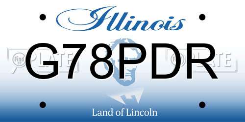 G78PDR Illinois License Plate