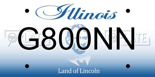 G800NN Illinois License Plate
