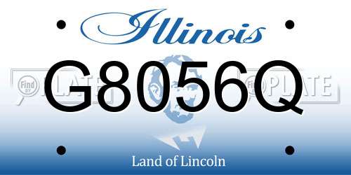 G8056Q Illinois License Plate