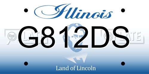 G812DS Illinois License Plate