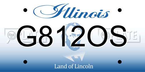 G812OS Illinois License Plate