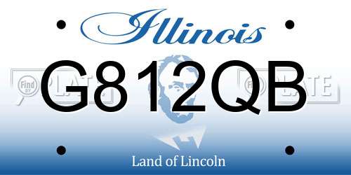 G812QB Illinois License Plate