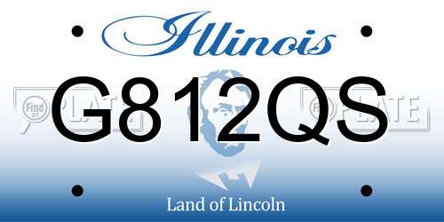 G812QS Illinois License Plate