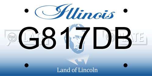 G817DB Illinois License Plate