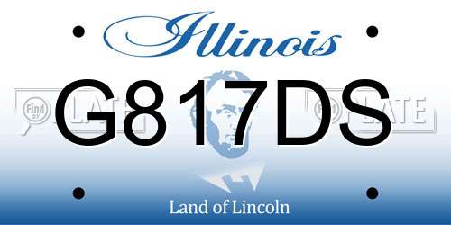 G817DS Illinois License Plate
