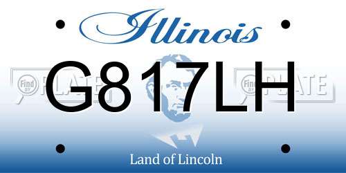 G817LH Illinois License Plate