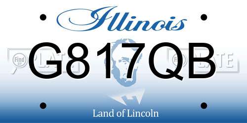 G817QB Illinois License Plate