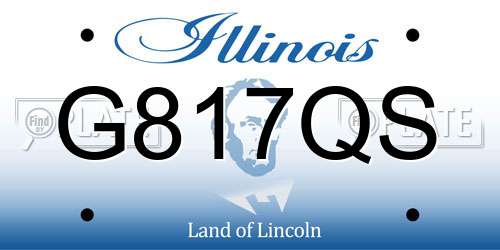 G817QS Illinois License Plate