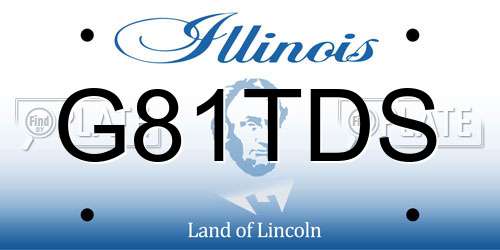 G81TDS Illinois License Plate