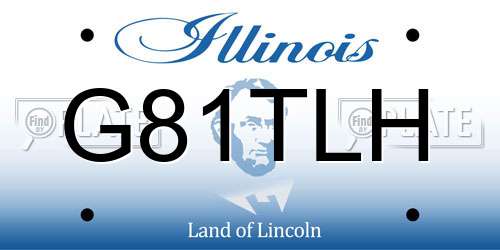 G81TLH Illinois License Plate