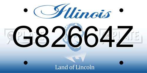G82664Z Illinois License Plate