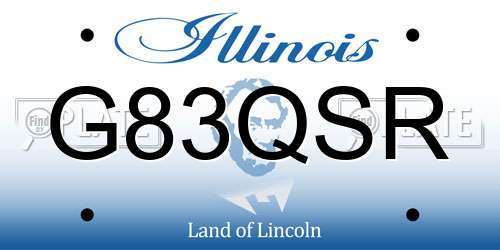 G83QSR Illinois License Plate