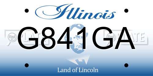 G841GA Illinois License Plate