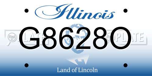 G8628O Illinois License Plate