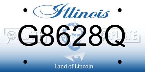 G8628Q Illinois License Plate