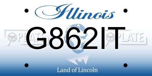 G862IT Illinois License Plate