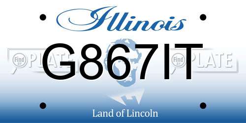 G867IT Illinois License Plate