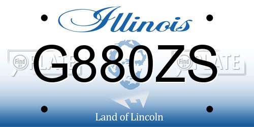 G880ZS Illinois License Plate
