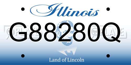G88280Q Illinois License Plate