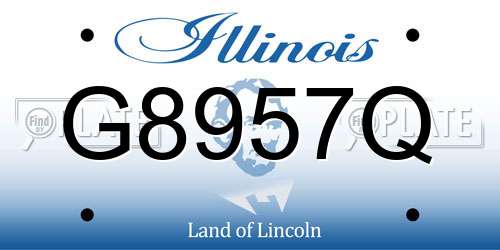 G8957Q Illinois License Plate