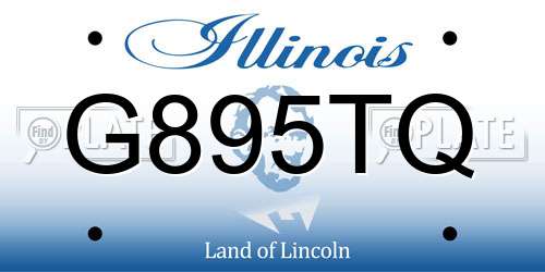 G895TQ Illinois License Plate