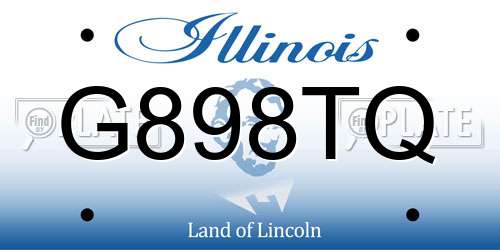 G898TQ Illinois License Plate