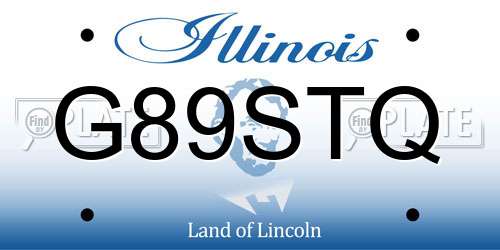 G89STQ Illinois License Plate