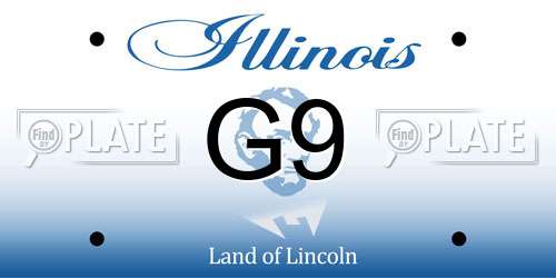 G9 Illinois License Plate