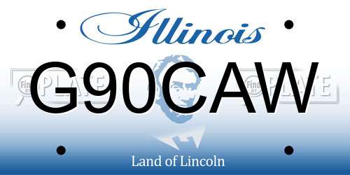 G90CAW Illinois License Plate