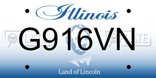 G916VN Illinois License Plate