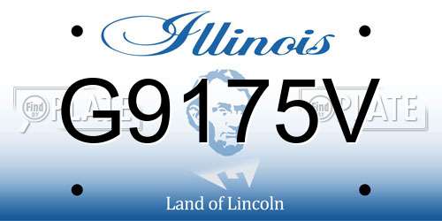 G9175V Illinois License Plate