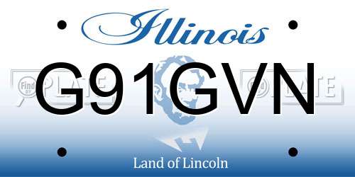 G91GVN Illinois License Plate