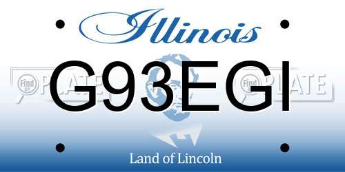 G93EGI Illinois License Plate