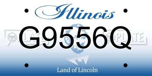 G9556Q Illinois License Plate