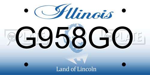 G958GO Illinois License Plate