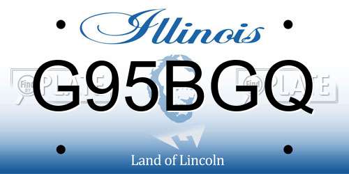 G95BGQ Illinois License Plate