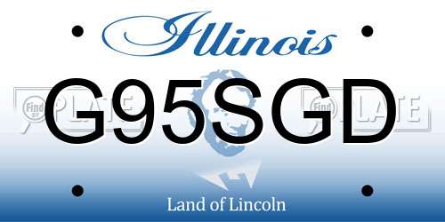 G95SGD Illinois License Plate