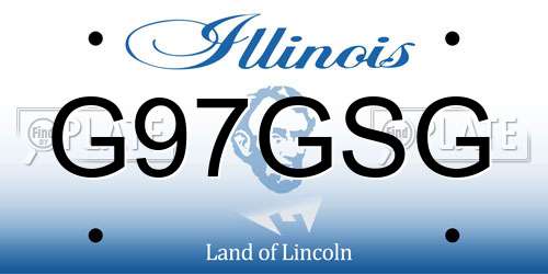G97GSG Illinois License Plate