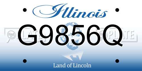 G9856Q Illinois License Plate