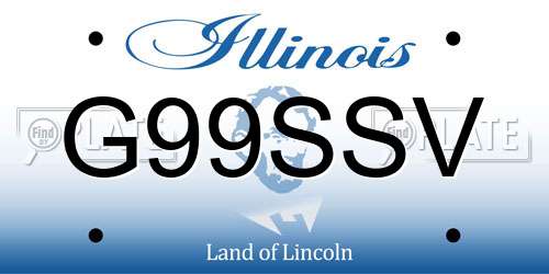 G99SSV Illinois License Plate